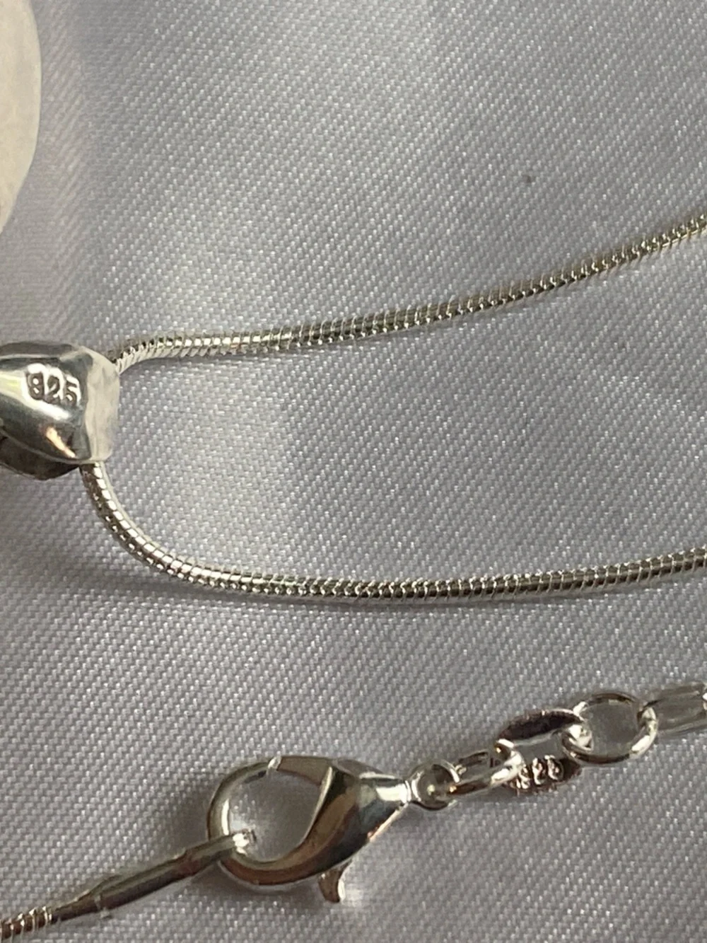 Sterling Silver Heart Pendant Necklace - Shiny Silver Heart